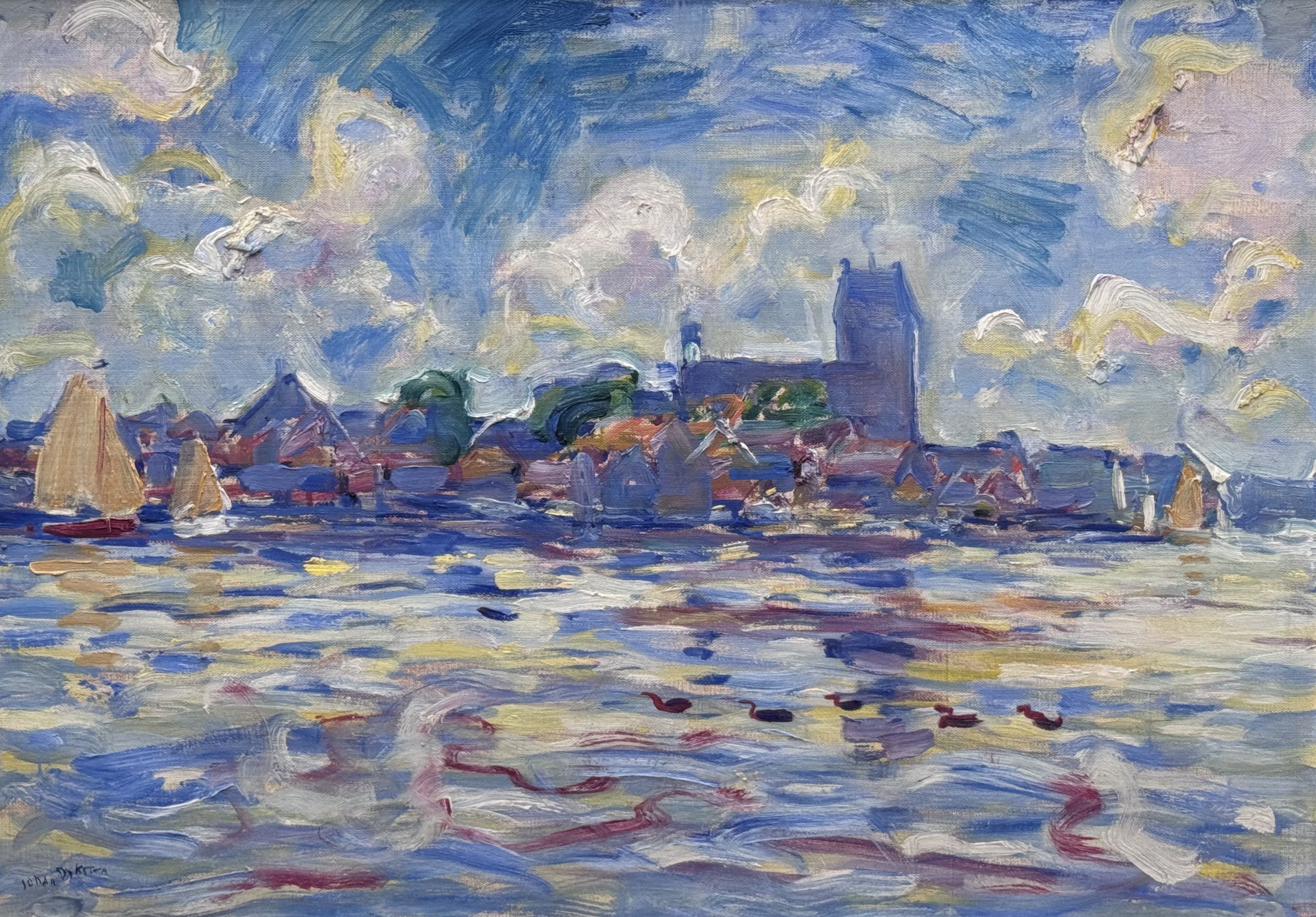 Gezicht op Grouw, ca. 1935