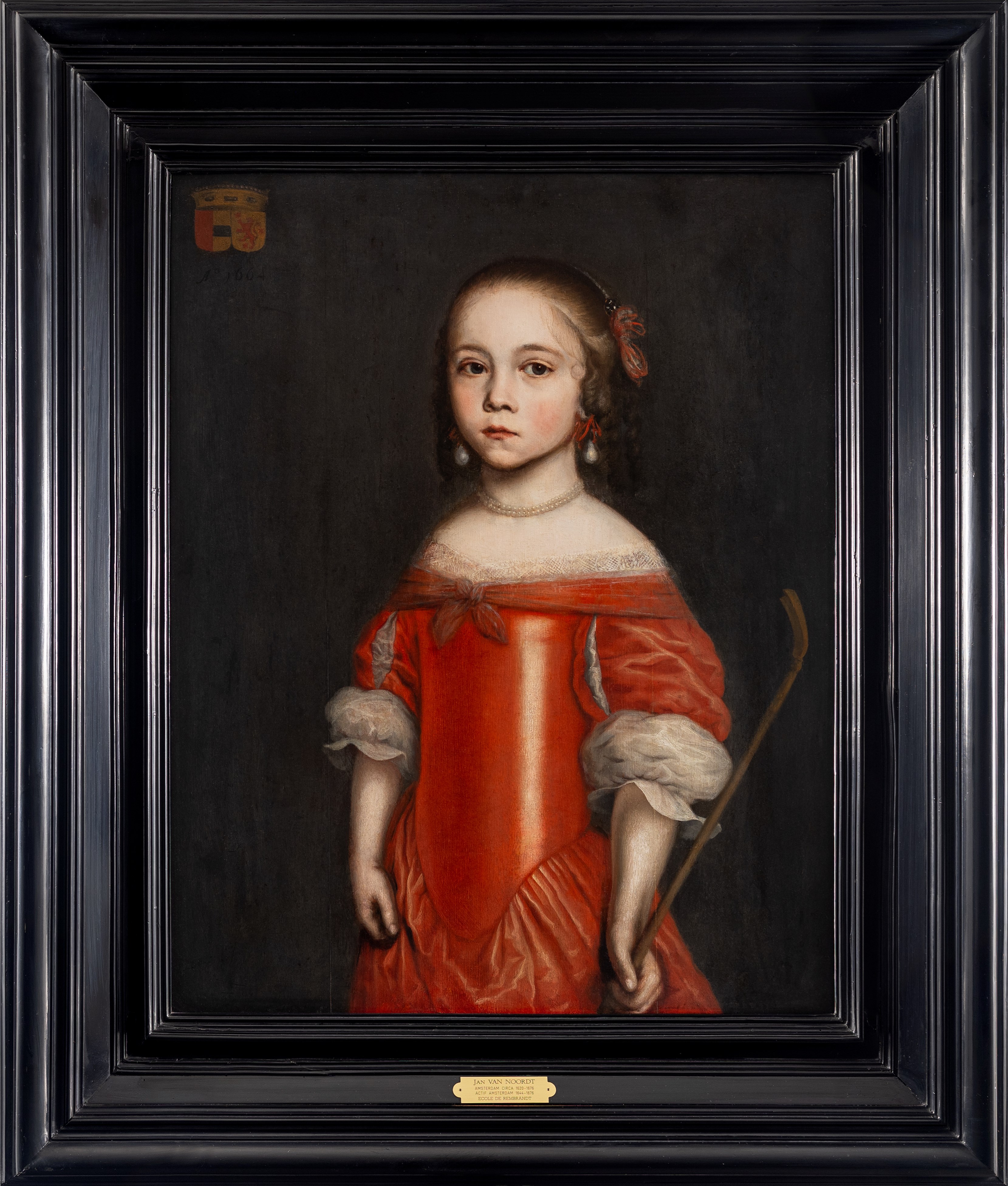 ADAM CAMERARIUS (BEFORE 1620 – AFTER 1666), attributed to, PORTRAIT OF A GIRL, PROBABLY JOHANNA EMILIA VAN EWSUM - 1664, ADAM CAMERARIUS (BEFORE 1620 – AFTER 1666), ATTRIBUTED TO