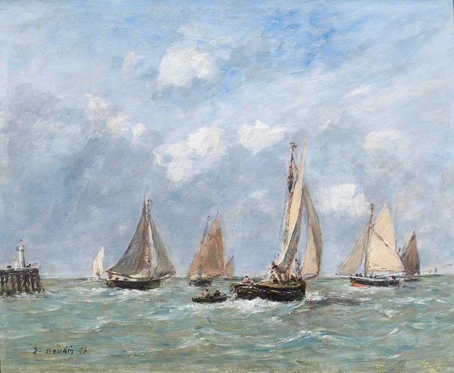 Sortie des barques à Trouville
