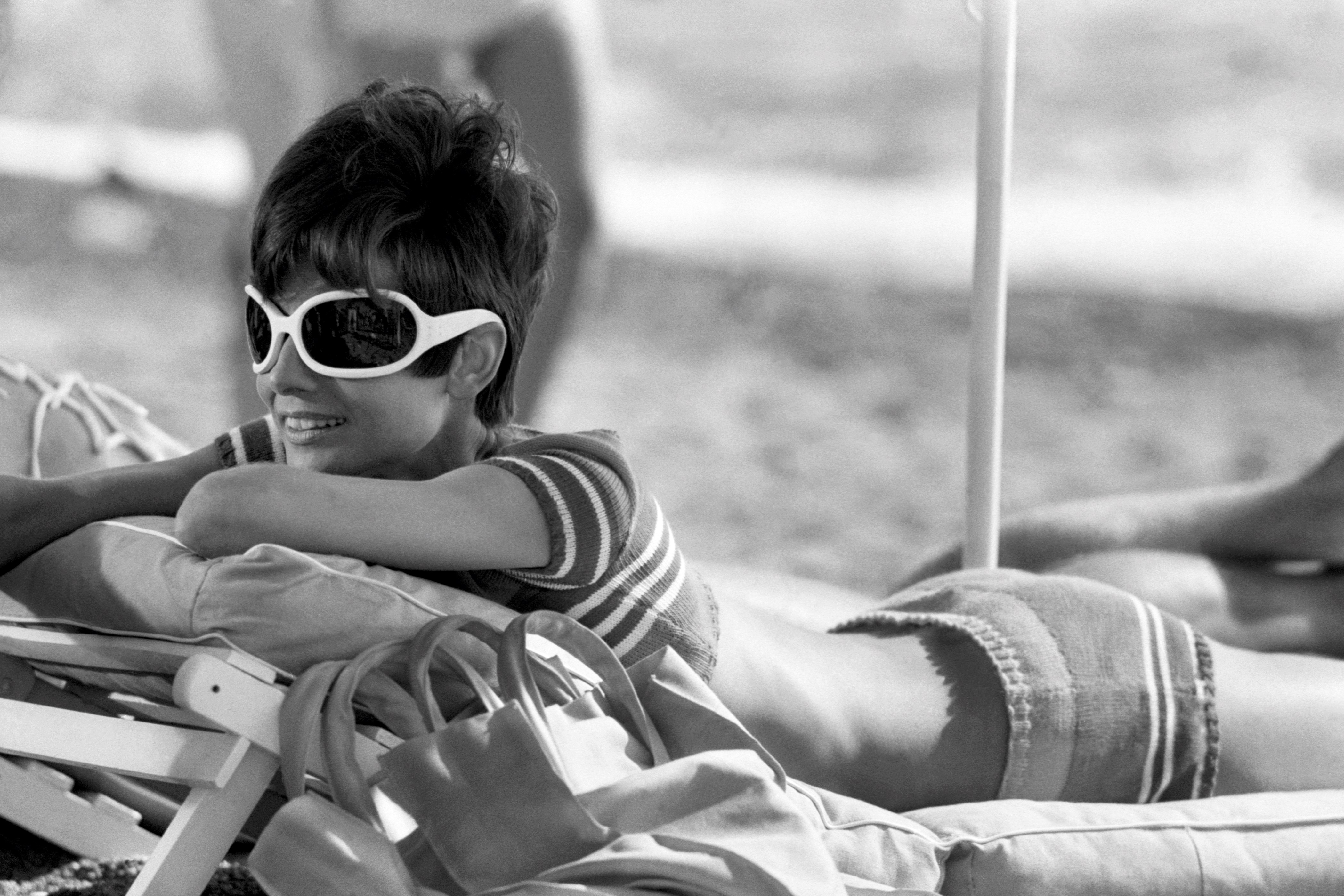 Audrey Hepburn at the pool