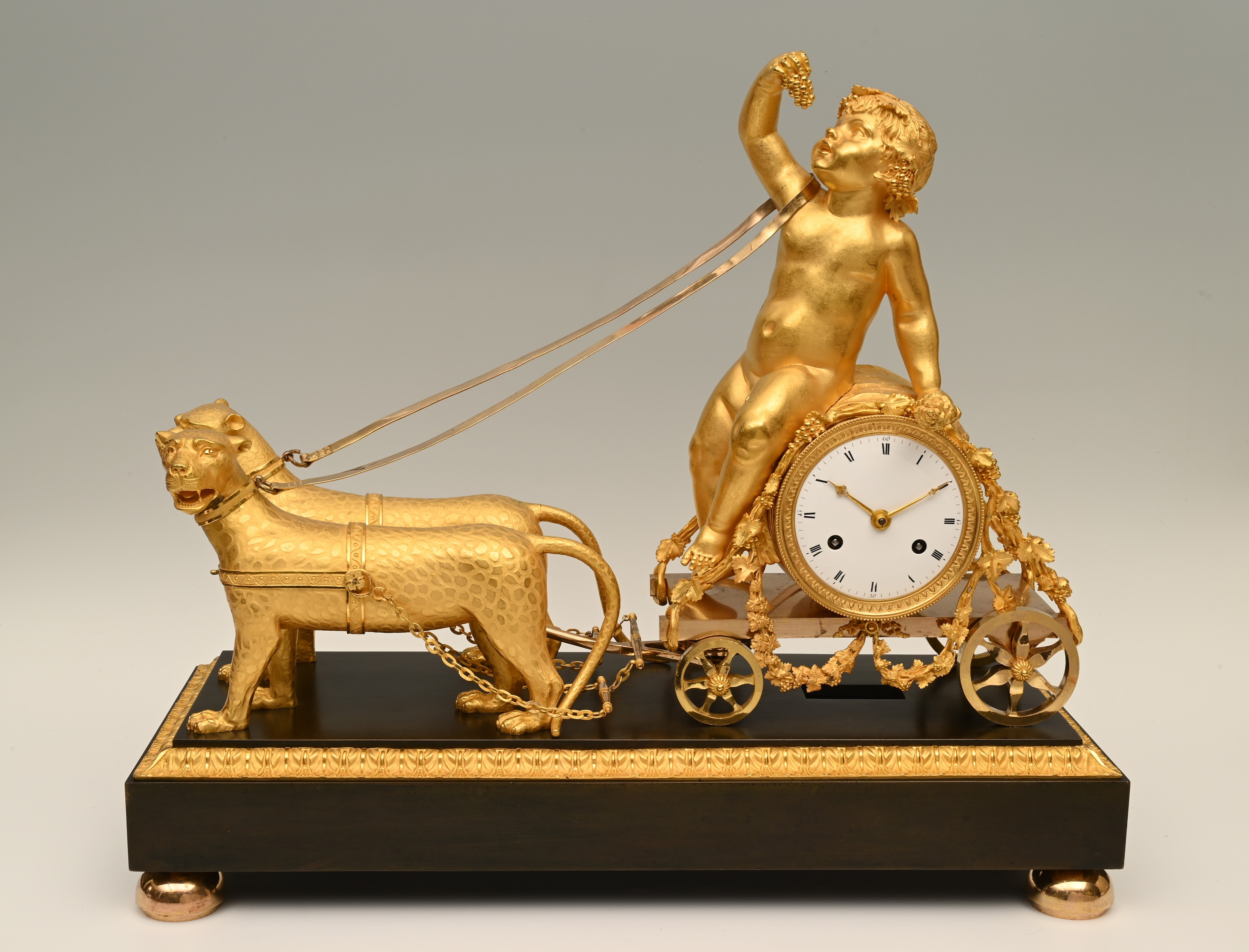 A very rare Empire mantle clock.
