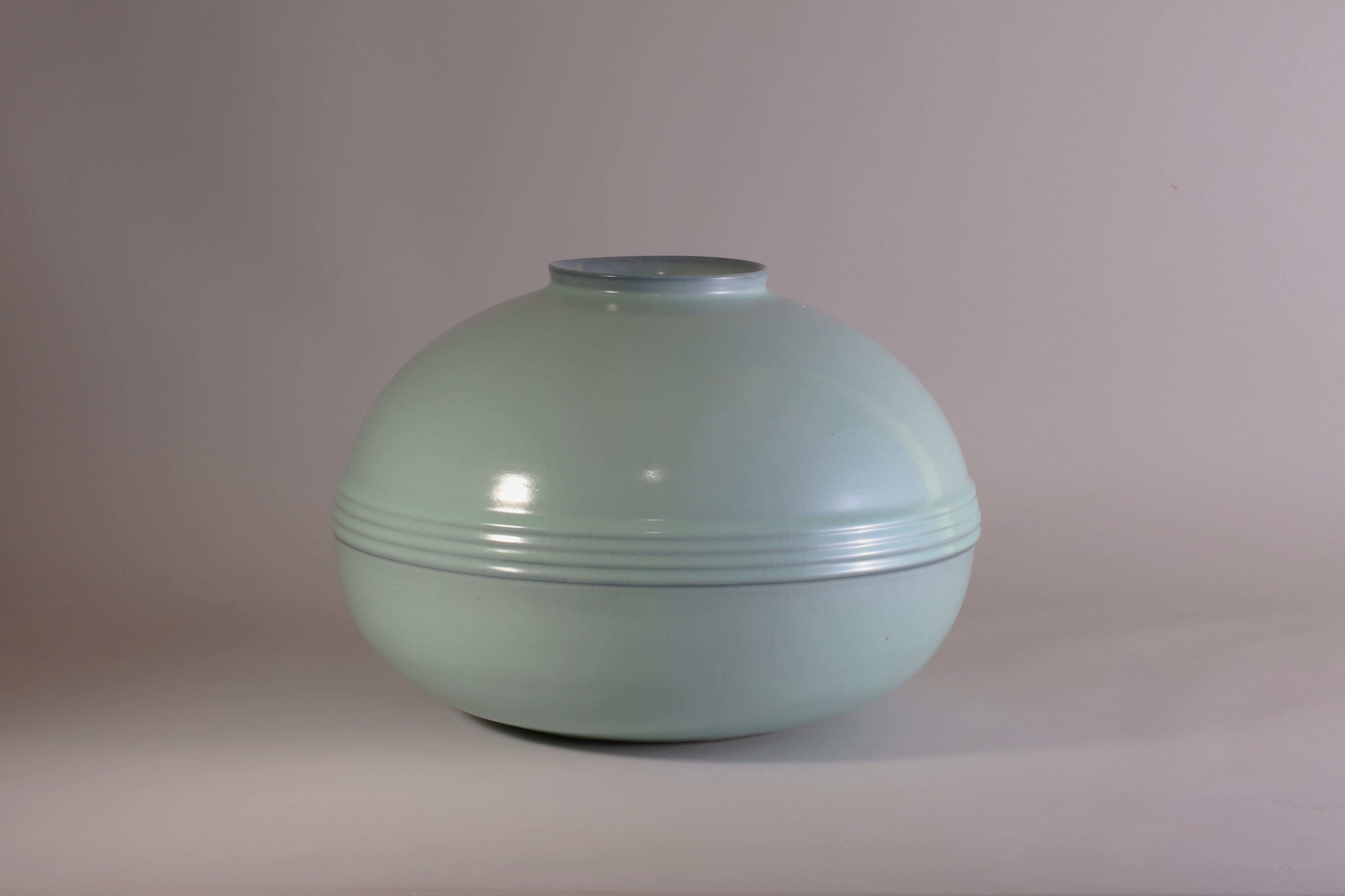 Large Celadon Vase by Nakajima Hiroshi (1941-2018)
