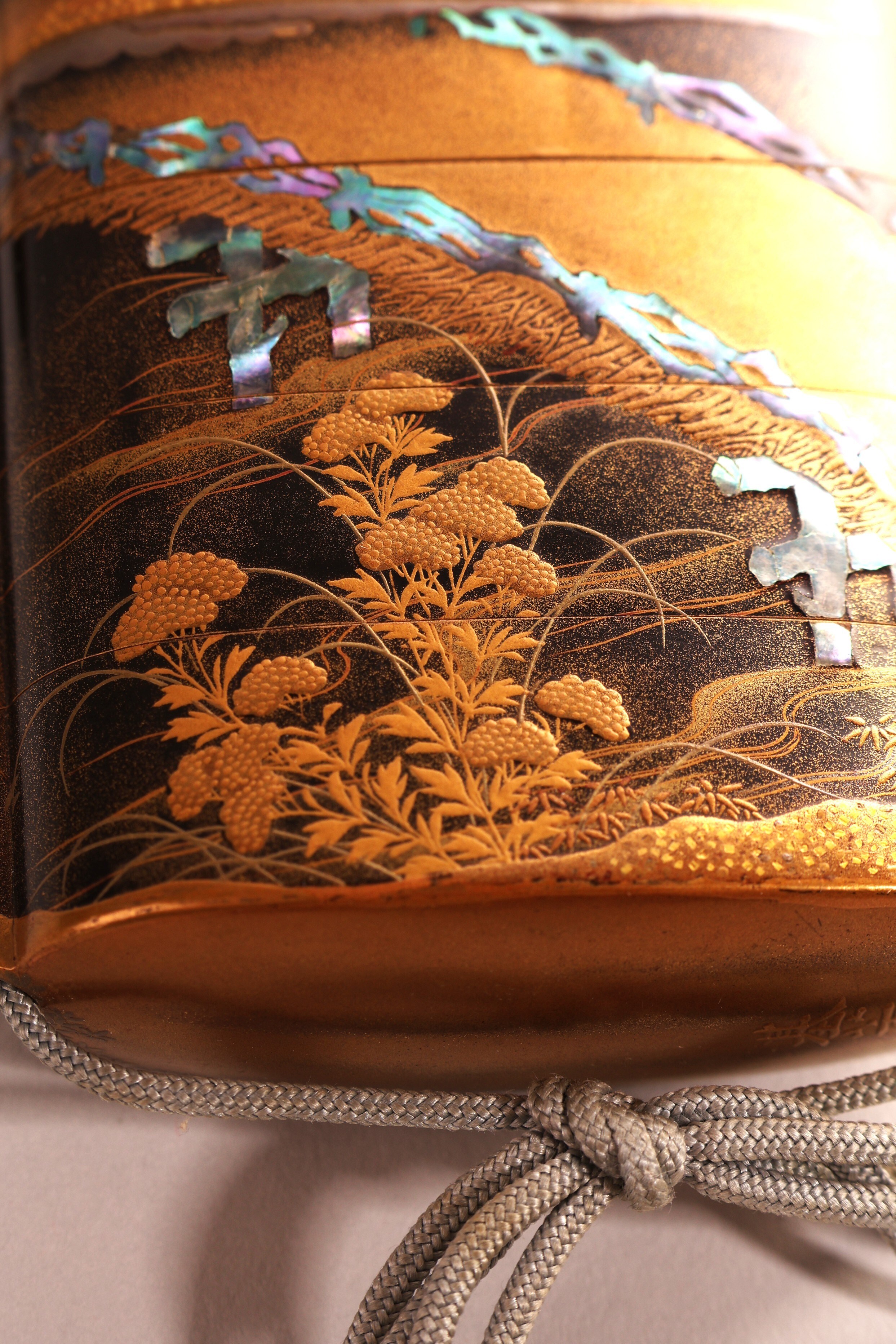 Gold Lacquer four-case Inro by Mototada