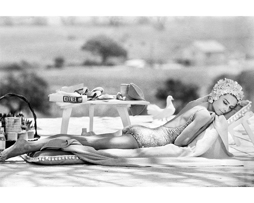 Audrey Hepburn, Lounging by the Pool, 1967