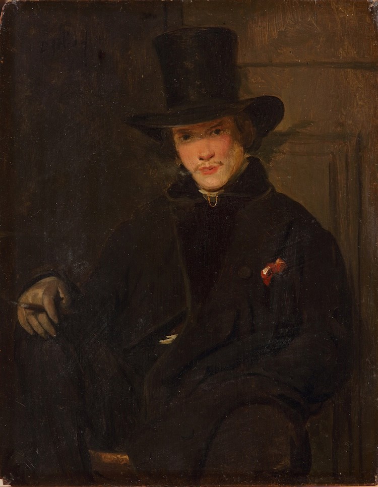Portret van de schilder J.H. Weissenbruch (1824-1903) als jongeman