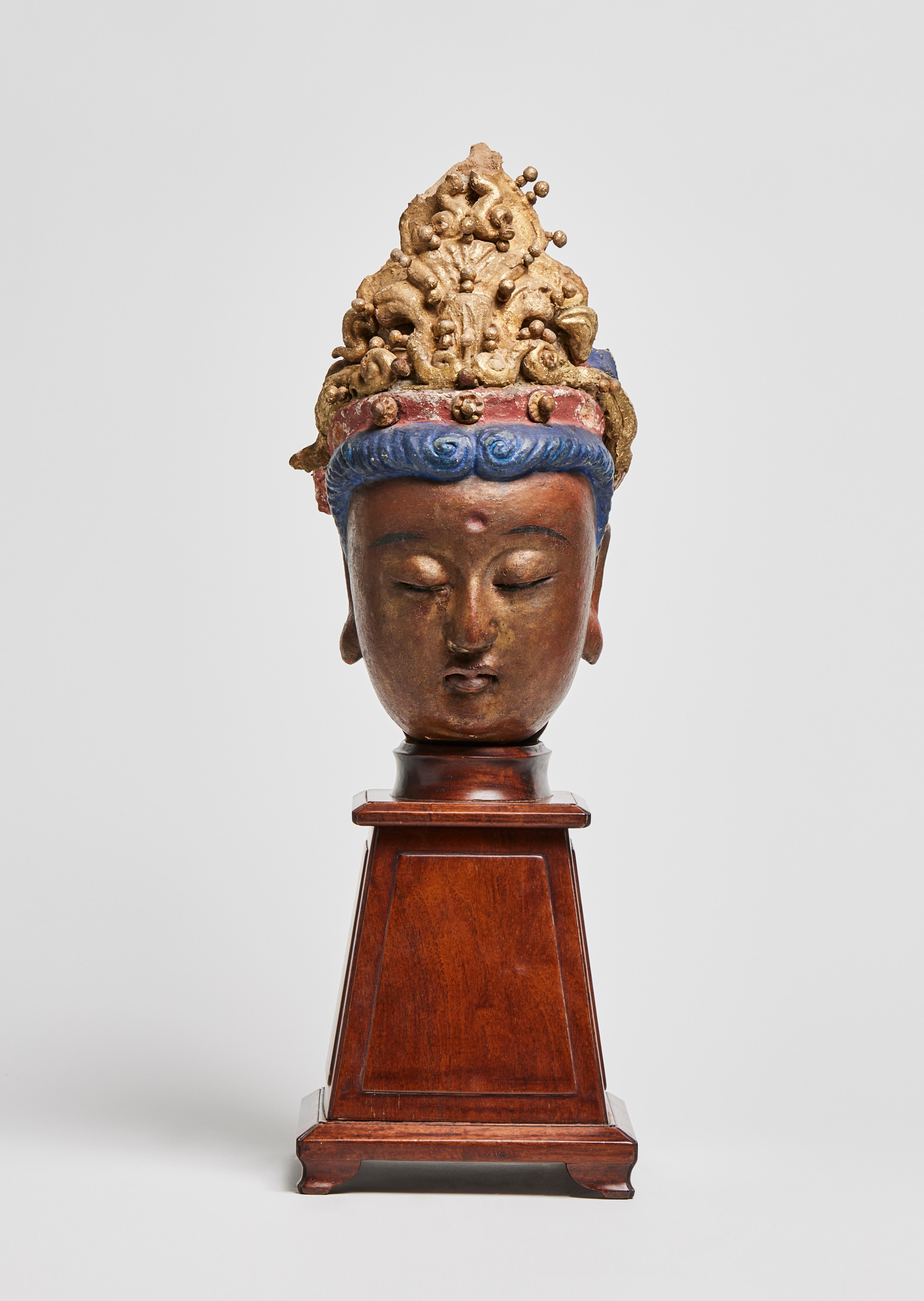 Stucco Head - Bodhisattva