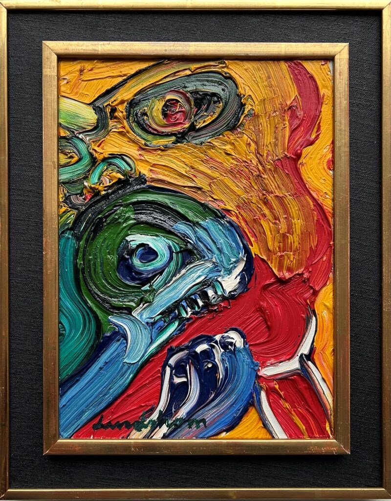 'Maske komposition', olieverf op paneel, 1990s